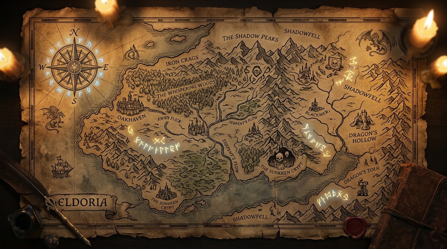 Runvik D&D Fantasy World Battle Map